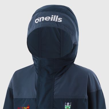 O&#039;Neills Monaghan GAA Kids&#039; Drifter Half Zip Hooded Windbreaker Marine