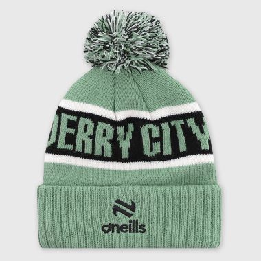 O&#039;Neills Derry City FC Kids&#039; Duffy Knitted Bobble Hat
