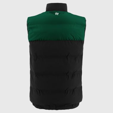 O&#039;Neills Kildare GAA Men&#039;s Dynamo Padded Gilet Black / Bottle / White