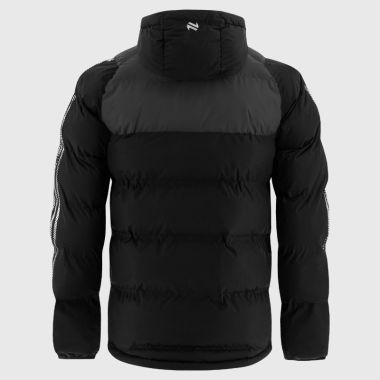 O&#039;Neills Sligo GAA Kids&#039; Dynamo Hooded Padded Jacket Black / Dark Grey / White