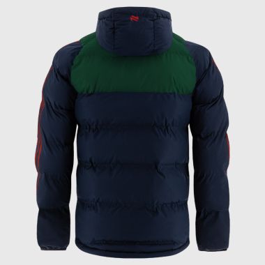O&#039;Neills Carlow GAA Men&#039;s Dynamo Hooded Padded Jacket Marine / Bottle / Red
