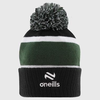 O&#039;Neills Kildare GAA Kids&#039; Dynamo Bobble Hat Black / Bottle / White