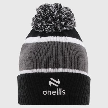 O&#039;Neills Sligo GAA Dynamo Bobble Hat Black / Dark Grey / White