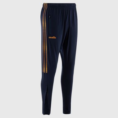 O&#039;Neills Longford GAA Kids&#039; Dynamo Brushed Skinny Tracksuit Bottoms Marine / Amber / Royal