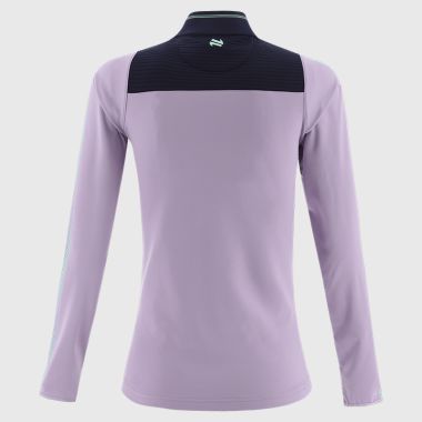 O&#039;Neills Derry GAA Women&#039;s Dynamo Brushed Half Zip Top Purple / Marine / Green
