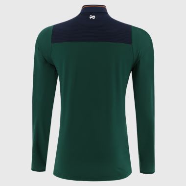 O&#039;Neills Offaly GAA Men&#039;s Dynamo Brushed Half Zip Top Bottle / Marine / Amber