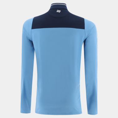 O&#039;Neills Dublin GAA Men&#039;s Dynamo Brushed Half Zip Top Sky / Marine / White