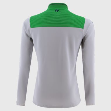 O&#039;Neills Limerick GAA Kids&#039; Dynamo Hybrid Half Zip Top Silver / Green / Marine