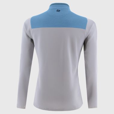 O&#039;Neills Dublin GAA Men&#039;s Dynamo Hybrid Half Zip Top Silver / Sky / Marine