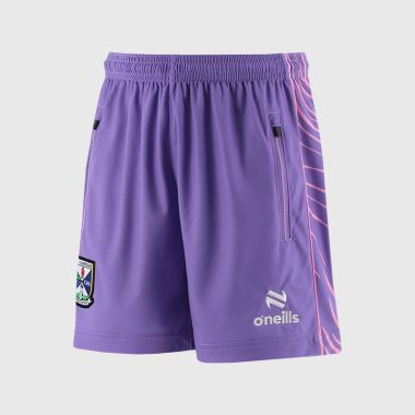O&#039;Neills Cavan GAA Kids&#039; Electro Training Shorts Purple / Pink / White