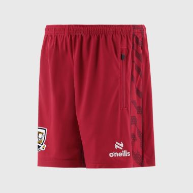 O'Neills Galway GAA Kids' Electro Shorts Red / White