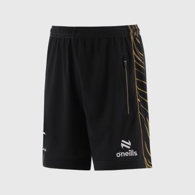 O&#039;Neills Kildare GAA Kids&#039; Electro Training Shorts Black / Gold / White