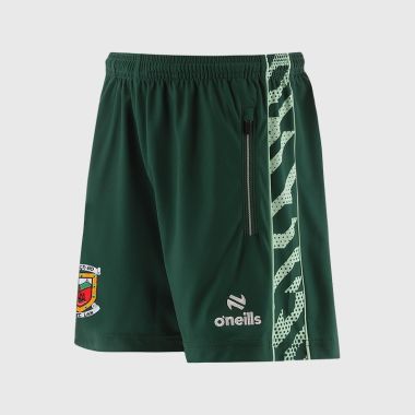 O'Neills Mayo GAA Kids' Electro Shorts Bottle / Green / White