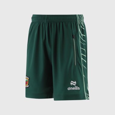 O&#039;Neills Mayo GAA Kids&#039; Electro Training Shorts Bottle / Green / White