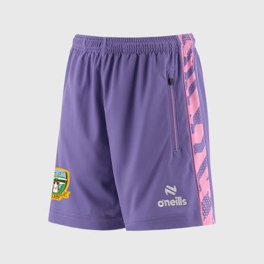 O'Neills Meath GAA Kids' Electro Shorts Purple / Pink / White