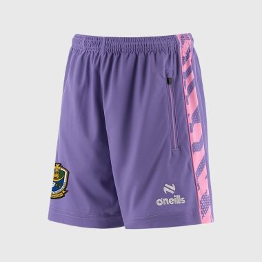 O'Neills Roscommon GAA Kids' Electro Shorts Purple / Pink / White