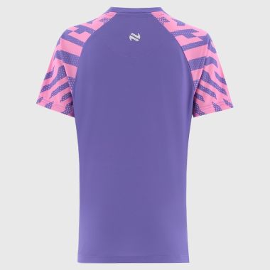 O'Neills Wexford GAA Kids' Electro T-Shirt Purple / Pink / White