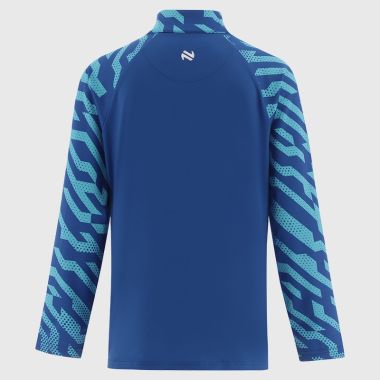 O'Neills Roscommon GAA Kids' Electro Brushed Half Zip Top Royal / Blue / White
