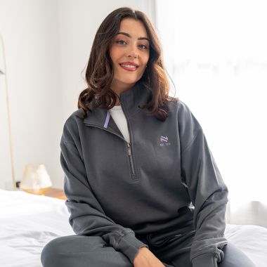 O&#039;Neills Women&#039;s Elevate Half Zip Fleece Top Dark Grey