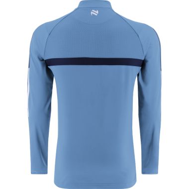 Men&#039;s Focus Brushed Half Zip Top Sky / Marine / White