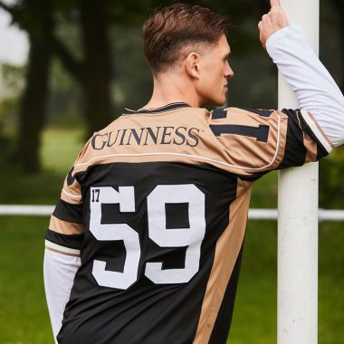 Guinness American Football Short Sleeve Jersey Gold / Black