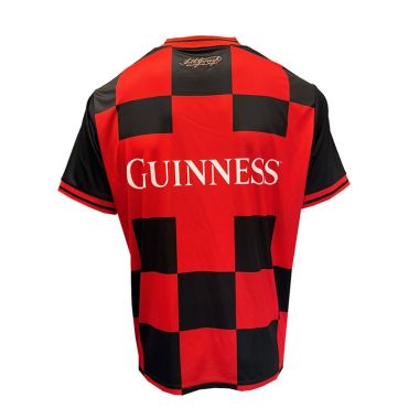 Guinness Men's Performance V-Neck Jersey Red / Black