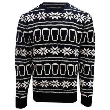Guinness Festive Pints Christmas Jumper Black / Cream