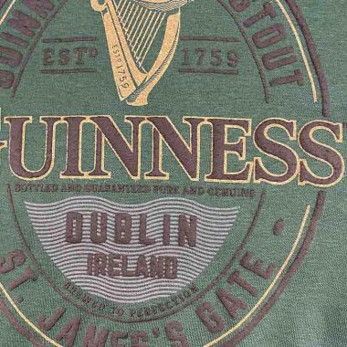 Guinness Men&#039;s Label Sweatshirt Green