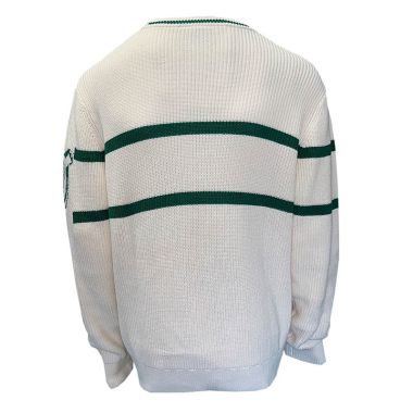 Guinness Harp Sleeve Knit Sweatshirt Cream / Green