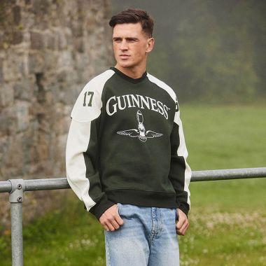 Guinness American Football Sweatshirt Green / Cream