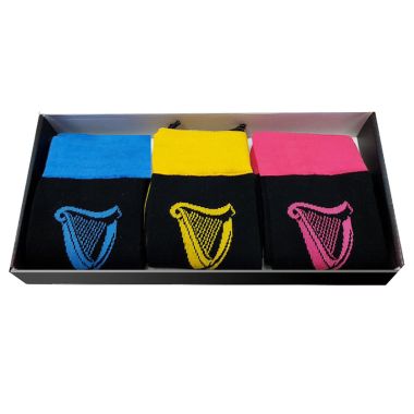 Guinness 3 Pack Socks Boxed Multi