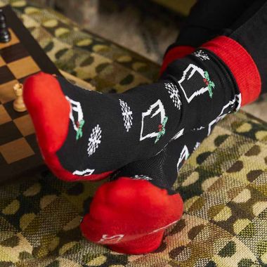 Guinness Christmas Pint Socks Black / Red