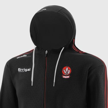 O&#039;Neills Derry GAA Men&#039;s Hydra Tech Fleece Full Zip Hoodie Black / Red / White
