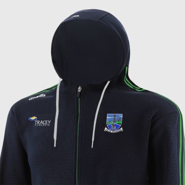 O&#039;Neills Fermanagh GAA Men&#039;s Hydra Tech Fleece Full Zip Hoodie Marine / Green / White