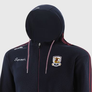 O&#039;Neills Galway GAA Men&#039;s Hydra Tech Fleece Full Zip Hoodie Marine / Maroon / White