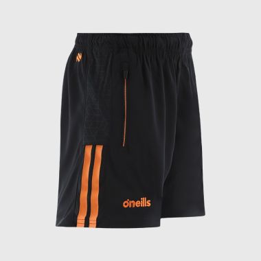 O'Neills Armagh LGFA Kids' Hydra Training Shorts Black / Orange