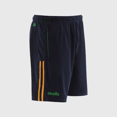 O'Neills Donegal GAA Kids' Hydra Shorts Marine / Amber / Green