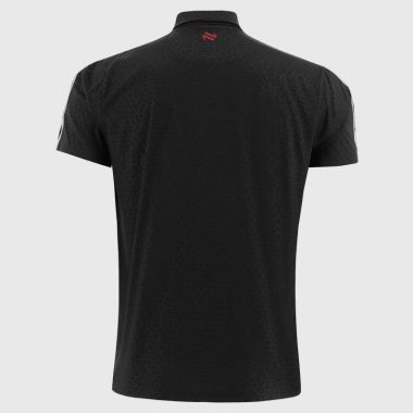 O&#039;Neills Derry GAA Men&#039;s Hydra Polo Shirt Black / White / Red