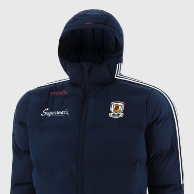 O&#039;Neills Galway GAA Kids&#039; Hydra Hooded Padded Jacket Marine / White / Maroon