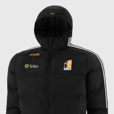 O&#039;Neills Kilkenny GAA Men&#039;s Hydra Hooded Padded Jacket Black / White / Amber
