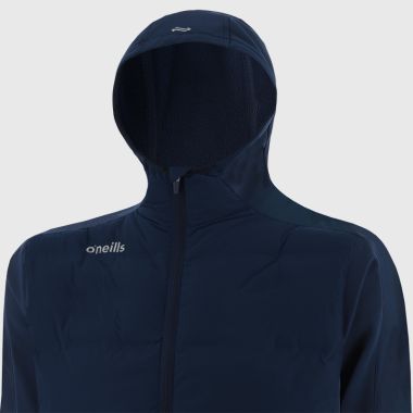 O&#039;Neills Men&#039;s Hydra Lightweight Hooded Padded Jacket Marine / Silver