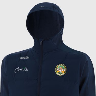 O&#039;Neills Offaly GAA Men&#039;s Hydra Lightweight Hooded Padded Jacket Marine / Silver