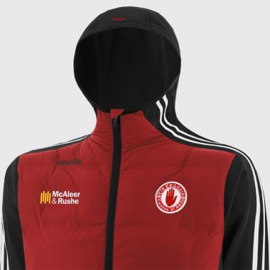 O&#039;Neills Tyrone GAA Kids&#039; Hydra Lightweight Hooded Padded Jacket Red / Black / White