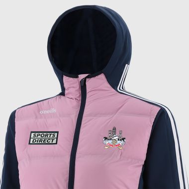 O&#039;Neills Cork GAA Women&#039;s Hydra Lightweight Hooded Padded Jacket Pink / Marine / White
