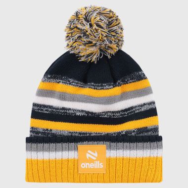 O&#039;Neills Antrim GAA Kids&#039; Hydra Bobble Hat Marine / Amber / Grey
