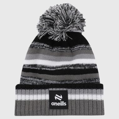 O&#039;Neills Sligo GAA Kids&#039; Hydra Bobble Hat Black / Grey / White