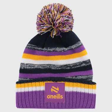 O&#039;Neills Wexford GAA Kids&#039; Hydra Bobble Hat Marine / Amber / White