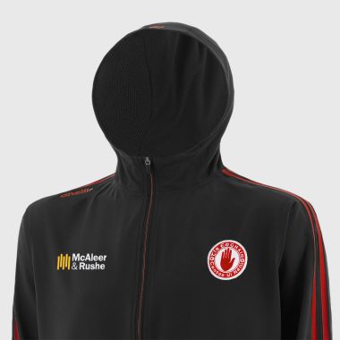 O&#039;Neills Tyrone GAA Men&#039;s Hydra Woven Full Zip Hooded Jacket Black / Red