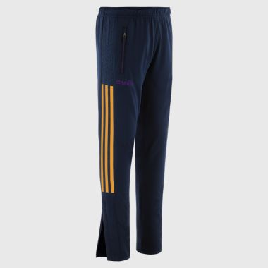 O&#039;Neills Wexford GAA Kids&#039; Hydra Brushed Skinny Tracksuit Bottoms Marine / Amber / Purple