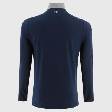 O'Neills Longford GAA Men's Hydra Brushed Half Zip Top Marine / Silver
